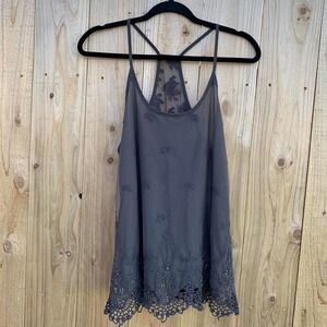 Dark grey‎ fairy tank size small.